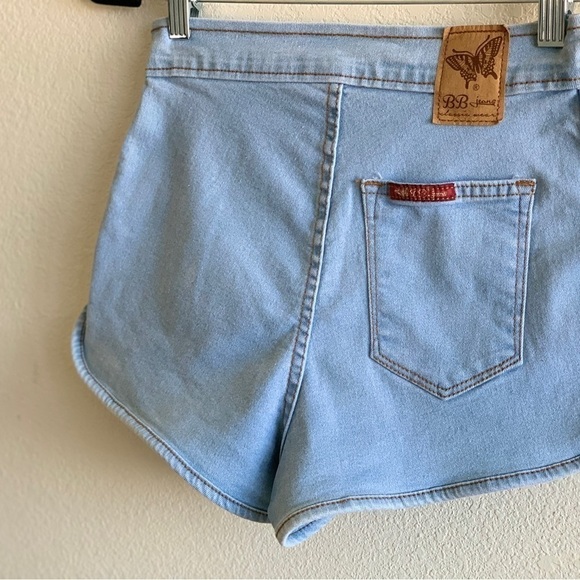 Y2k BB jeans shorts high waisted, L (junior) = Adult S - Picture 15 of 16